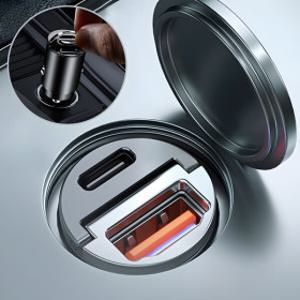 (매립형) 130W 차량용 차량 초고속 시거잭 충전기 QC PD USB C타입