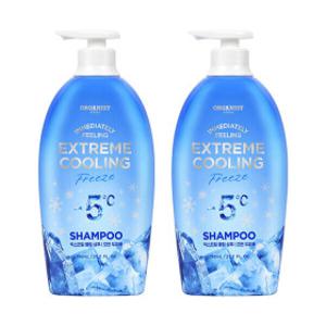 오가니스트 익스트림 쿨링 약산성 딥클렌징 샴푸 750ml x 2개