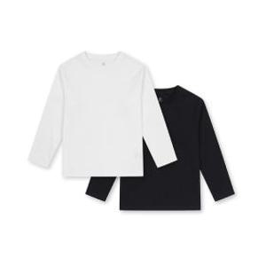 공용) 에센셜 USA 코튼 긴팔티(2PACK)_MKE5TS3904