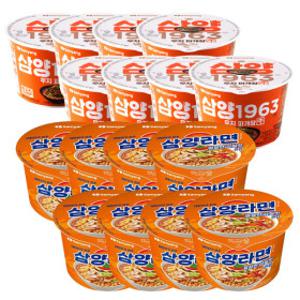 큰컵 삼양라면1963 우지파개장+삼양라면 16입