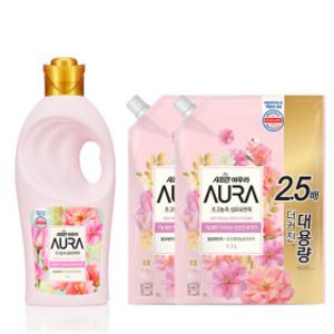 아우라 섬유유연제 윌유메리미 1L + 1.7L x 2개