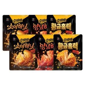 CJ제일제당 고메 소바바 순살치킨  240g x6개 (소이허니 2개 + 양념 2개 + 황홀순살 2개)