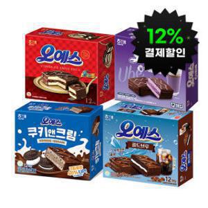 (12% 결제할인)(결제가11980원) (옵션)해태 오예스 3개 골라담기 (오리지널/우베라떼/쿠키앤크림/콜드브루)