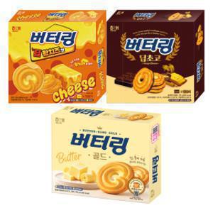 (12%결제할인)(옵션선택) 해태 버터링 4개 골라담기 (골드/초코/황치즈)