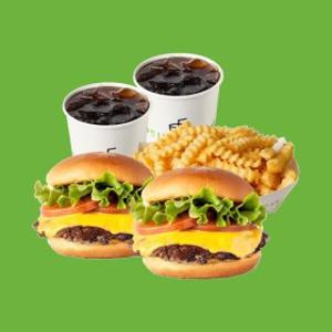 카드혜택가 17.290원 (쉐이크쉑) SS 쉑버거+쉑버거+프라이+소다S+소다S