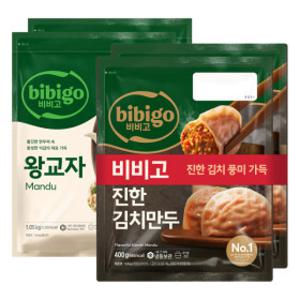 비비고 왕교자 1.05kg 2개 + 진한김치만두 400g 2개