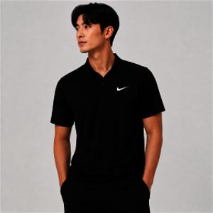 나이키 코트 드라이핏 테니스 폴로 블랙 남성용 반팔 카라티 DH0858-010