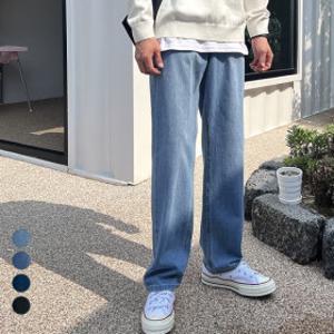 핸써밍 밴딩 세미 와이드 청바지 4컬러 (S~2XL) 남여공용 통 데님진