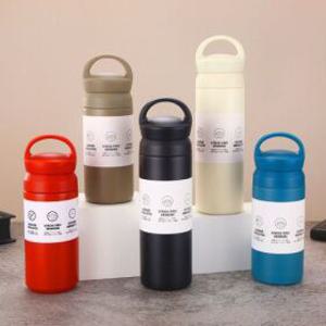손잡이 텀블러 인쇄 스텐 텀블러 각인 350ML 500ML 이중진공