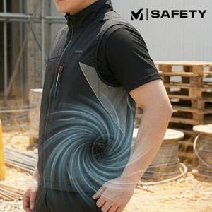 밀레 여름 냉풍 냉감 경량 쿨링선풍기 조끼 배터리포함