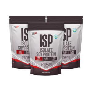 SP스포츠 ISP 식물성 단백질쉐이크 분리대두단백질 흑임자맛 1.2kg x 3개