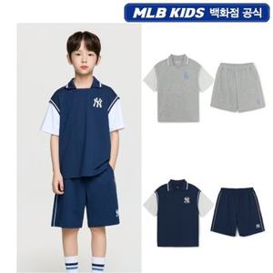 [백화점][MLB키즈] 스포티브 바시티 레이어드 티셔츠세트 7AS1V0363