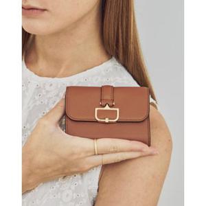 [백화점][닥스][선물포장/쇼핑백동봉] 브라운 버클장식 소가죽 반지갑 DCWA6F551W2J