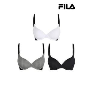 [휠라 언더웨어]아웃핏 모노 밴드 포인트 와이어 브라 3종 택 (FI4BAG3443F_3SKU)
