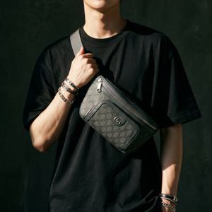 구찌 오피디아 슈프림 벨트백 그레이 블랙 733868 UULHK 8576