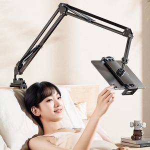 자바라 핸드폰 태블릿 거치대 책상 침대 고정형