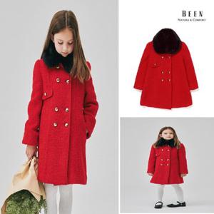 [백화점][빈]BZ64CT02RD 레드 부클 에이라인 울 코트
