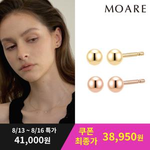 *8월썸머특가* [모아르] 14K 에르디 볼 귀걸이 4mm