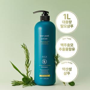 아브카 맥주효모 탈모완화 대용량 샴푸 1,000ml (향 4종 택1)