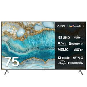 [인켈TV] DLG120Hz 4K UHD 스마트TV 75인치 SD750CH 스탠드 설치배송