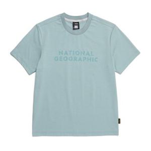 내셔널지오그래픽 N252UTS820 빅로고 그래픽 반팔 티셔츠 KHAKI GREEN