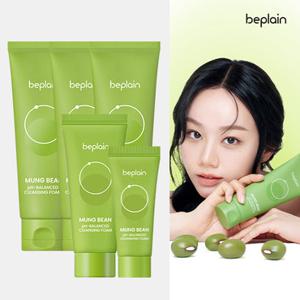 비플레인 녹두 약산성 클렌징폼 80mlx3개+40ml+20ml [총 300ml]