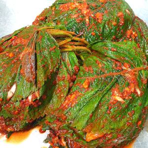 자연락 남도김치 대통령상수상 국내산 깊고 진한 깻잎김치 1kg
