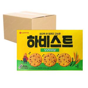 롯데 박스 하비스트 달콤고소 300g 12입 과자 간식