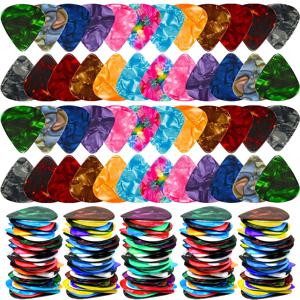 18/36/72pcs 0.5mm ABS 기타 픽, 기타 베이스 우쿨렐레용 내구성이 뛰어난 부드러운 플렉트럼 전문 악기 액세서리