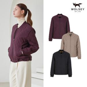 Wolsey 울시 여성 퀼팅 점퍼