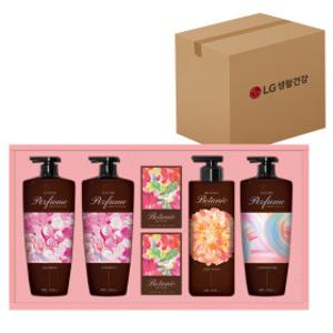 LG생활건강 샴푸바디 프리미엄 퍼퓸컬렉션 선물세트  4개 (1박스)(쇼핑백동봉)