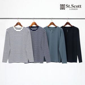 St.Scott 세인트 25FW 오가닉 코튼 블렌디드 스트라이프 티셔츠4종(남)