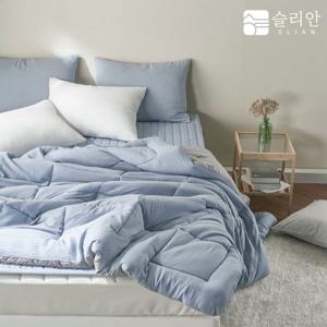 슬리안 사계절 알러지케어 워싱 옥수수솜 차렵이불 세트