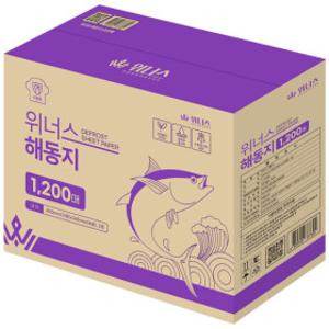 위너스 해동지 1200매 미트페이퍼 회 생선 참치 해동 숙성 흡수지