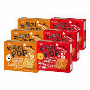 농심 누룽지팝 오리지널 3개 + 매콤한맛 3개