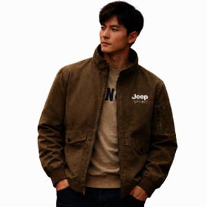 JEEP SPIRIT 남성 봄 가을 캐주얼 자켓 블루종 집업 아우터 HMXB-0769