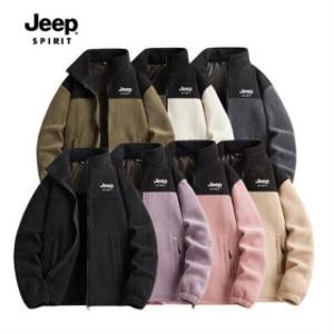 지프스피릿 JEEP SPIRIT 남녀공용 커플룩 후리스 양털 재킷 +선물한부