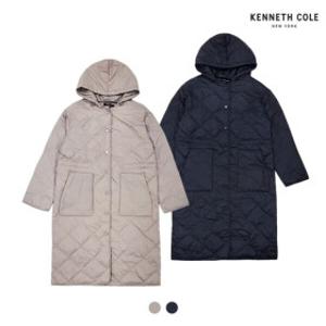 케네스콜 여)다이아퀼팅 후드 다운점퍼(FKPWCUE505P)