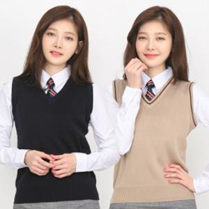 니트 교복조끼 국내생산 SS~4XL 남여공용 빅사이즈 무지조끼 학생조끼 회사유니폼 단체복