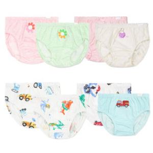 오가닉맘(ORGANICMOM)  남여아 아동 삼각팬티 4종 이월랜덤 세트