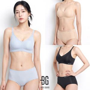 보디가드 노와이어 브라 팬티 세트 심리스 무봉제 스포츠 여성 속옷 BBWBA072S