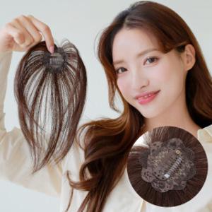 꽃망 헤어피스 여자 정수리 부분가발 W2056 원핀