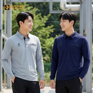 블랙야크 S-긴팔폴로티셔츠2 무지 티셔츠 여름 기능성 카라 등산복 회사복 근무복 단체복