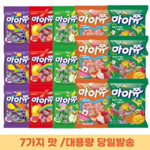 마이쮸 포도딸기사과+핑크리치피치+멜론애플망고 (216g/284g) 9봉 (약 550개)