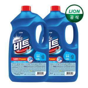 비트 딥클린파워 대용량 액체 세탁세제 4L용기(겸용) x 2개