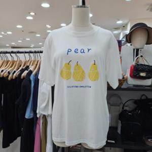(LAP)LAP 랩 과일 프린팅 반팔 티셔츠 AR7XT274_DG