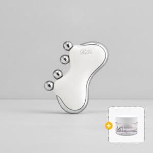 리파 ReFa 카사 M1 마사지기(펄 화이트) + 가히 바운싱크림 (50ml) 세트  정품/빠른배송/괄사/디바이스/IY