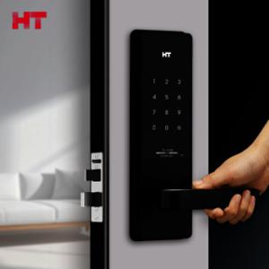 현대HT 무타공 현관문 도어락 즉시잠김 레버형 현관 번호키 도어락 TDL-L3002N 공식인증판매점