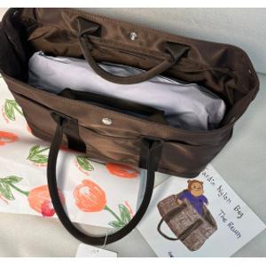 더름쟈뎅백 JARDIN 36 NYLON BAG (브라운)