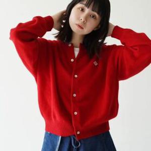 단톤 Danton 가을 겨울 여성 니트 가디건 다이아 자수 단추 단열 아우터 자켓 울